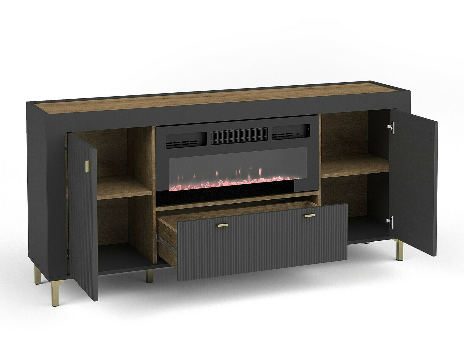 Viesistabas komplekts Mormavu 115 (Matēts melns)