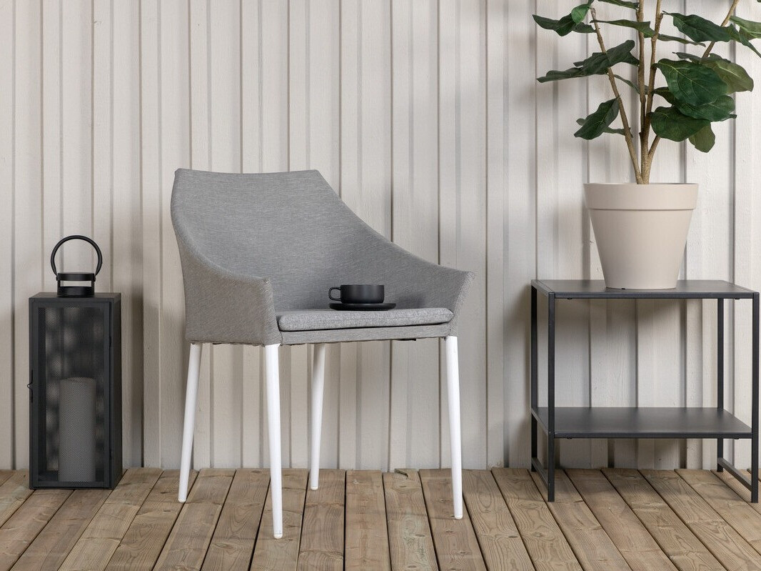 Dārza krēsls Dallas 2563 (Balts + Pelēks)