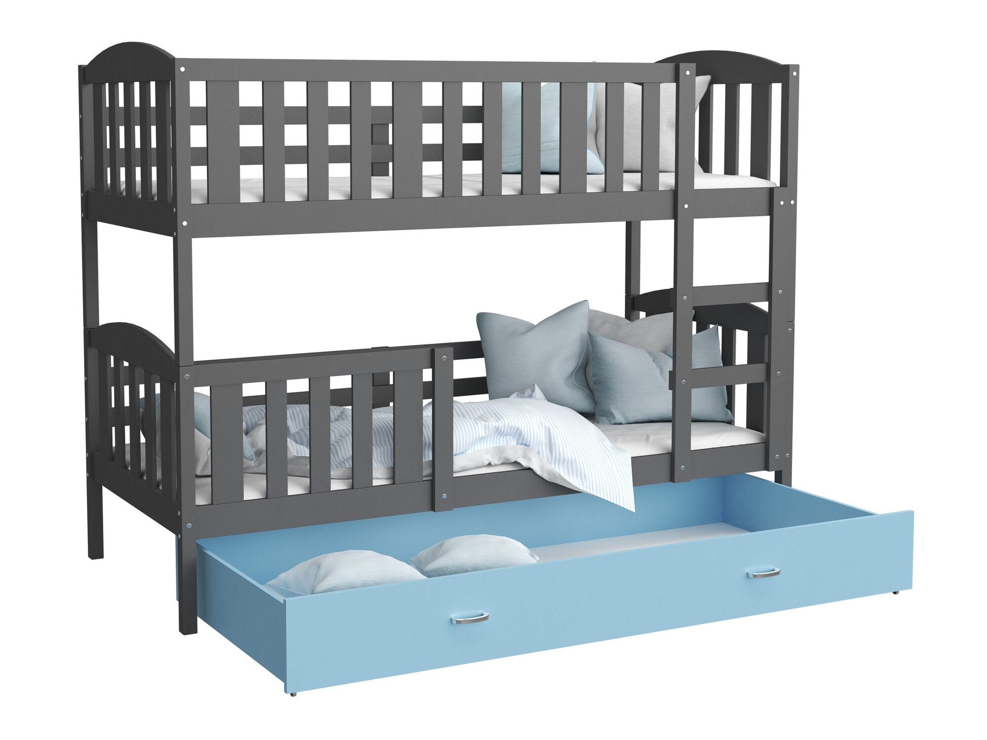 Divstāvu gulta Aurora 107 (Pelēks)