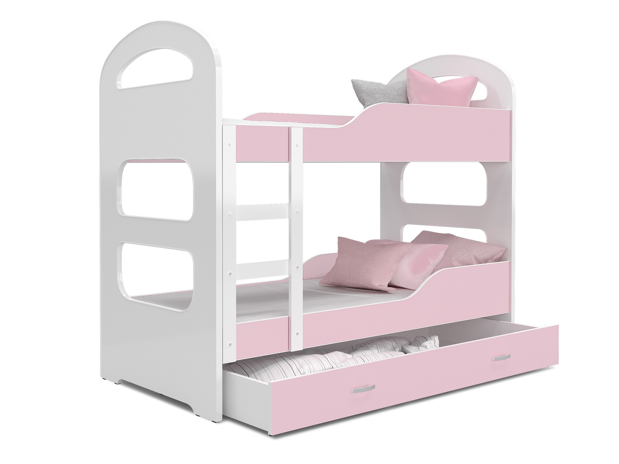 Divstāvu gulta Aurora 114 (Tumši rozā)