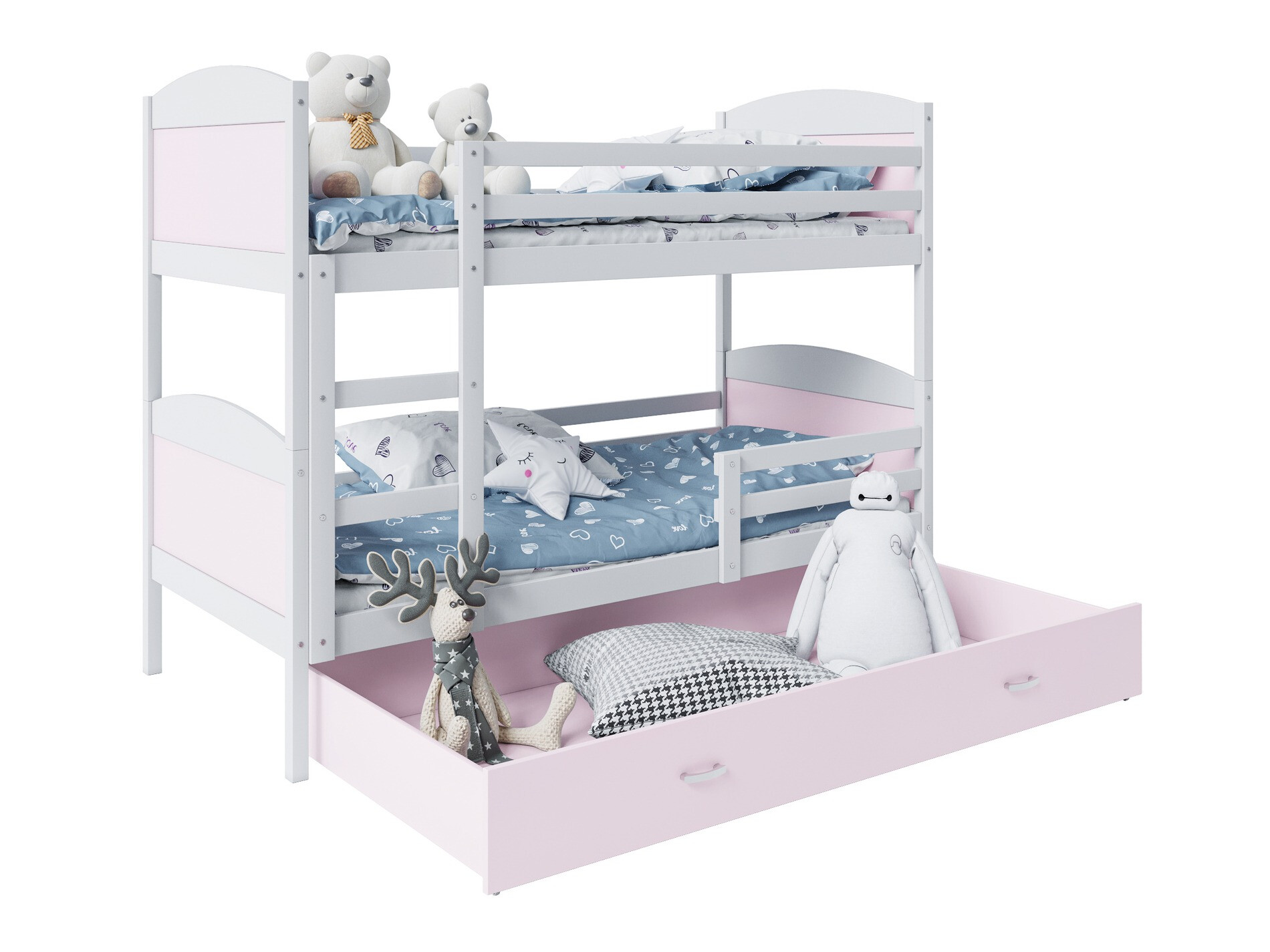 Двухъярусная кровать Aurora 101 (Белый)