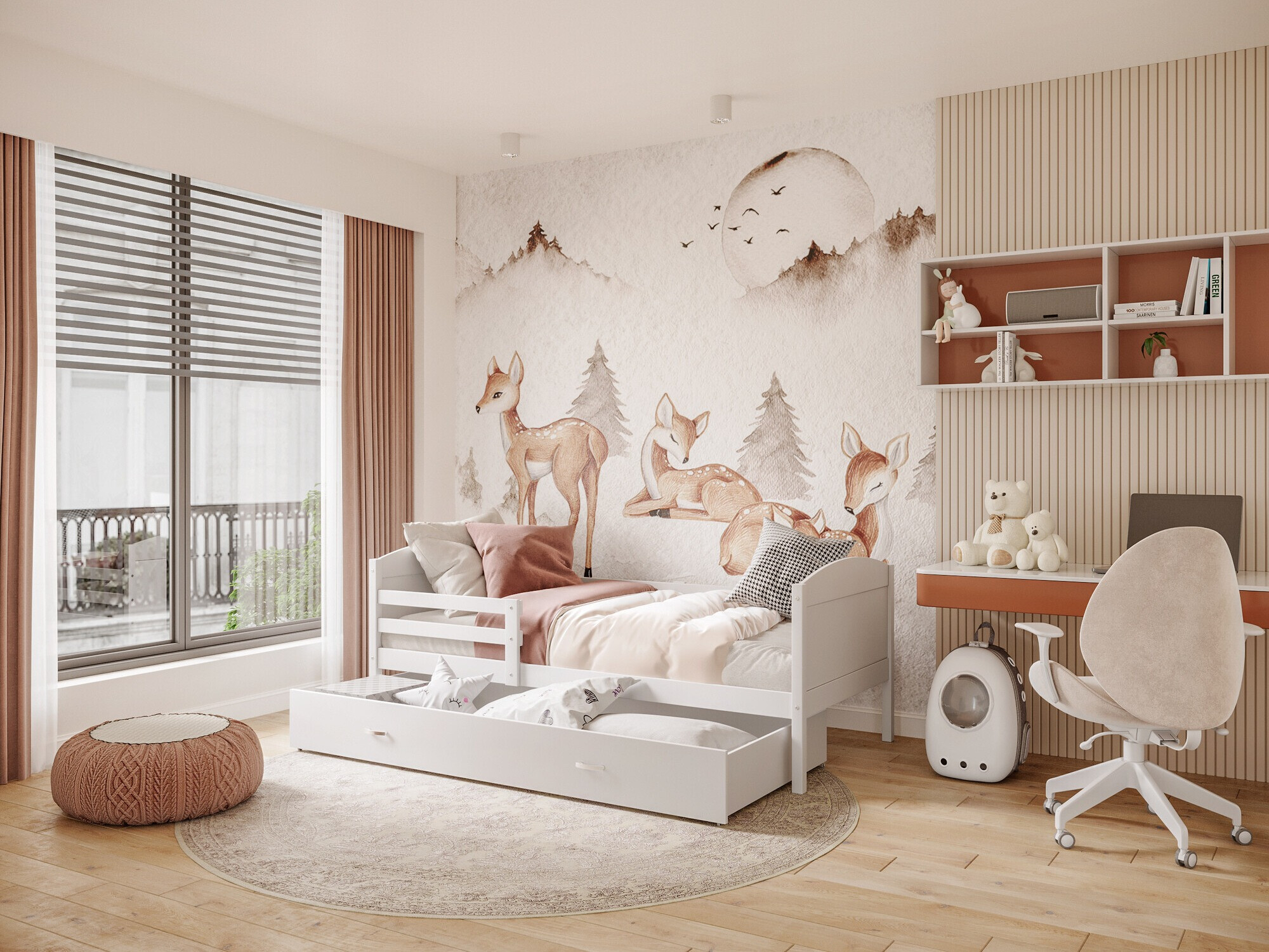 Кровать Aurora 129 (Белый)