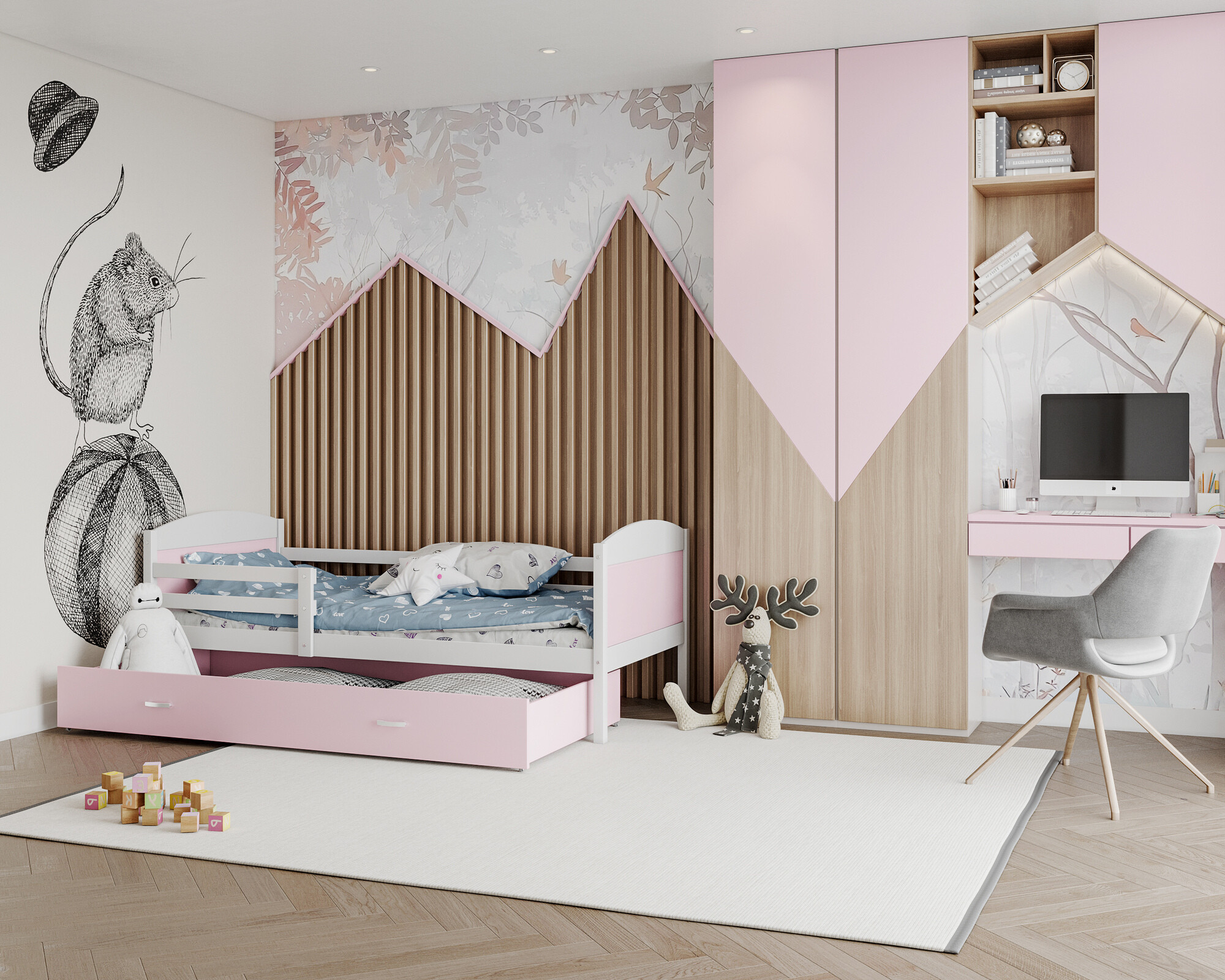 Кровать Aurora 129 (Белый)