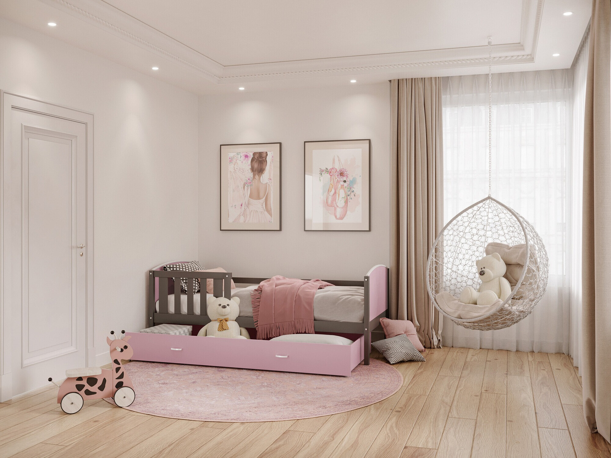 Кровать Aurora 131 (Серый)