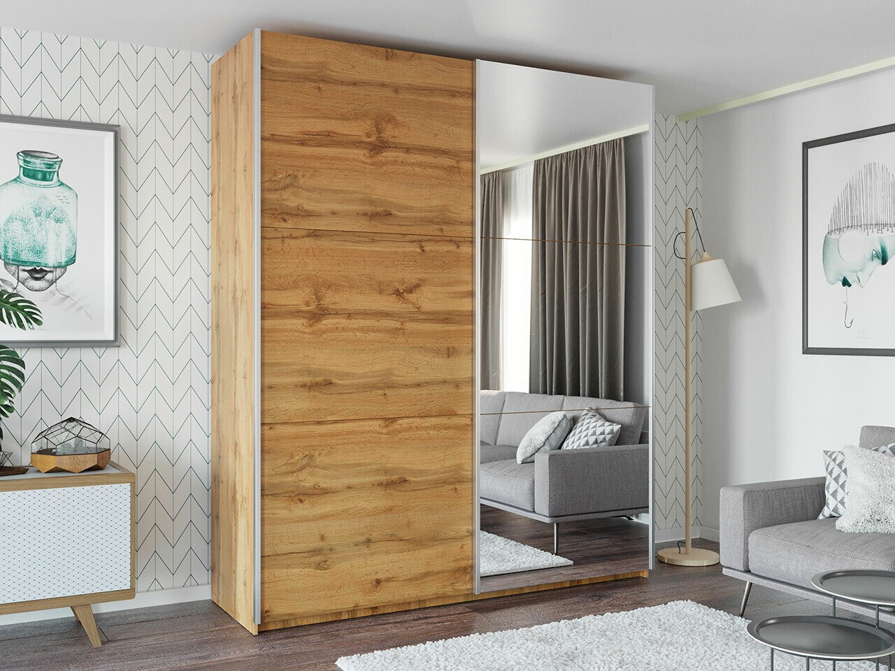 Skapis Honolulu 130 (Votan ozols)