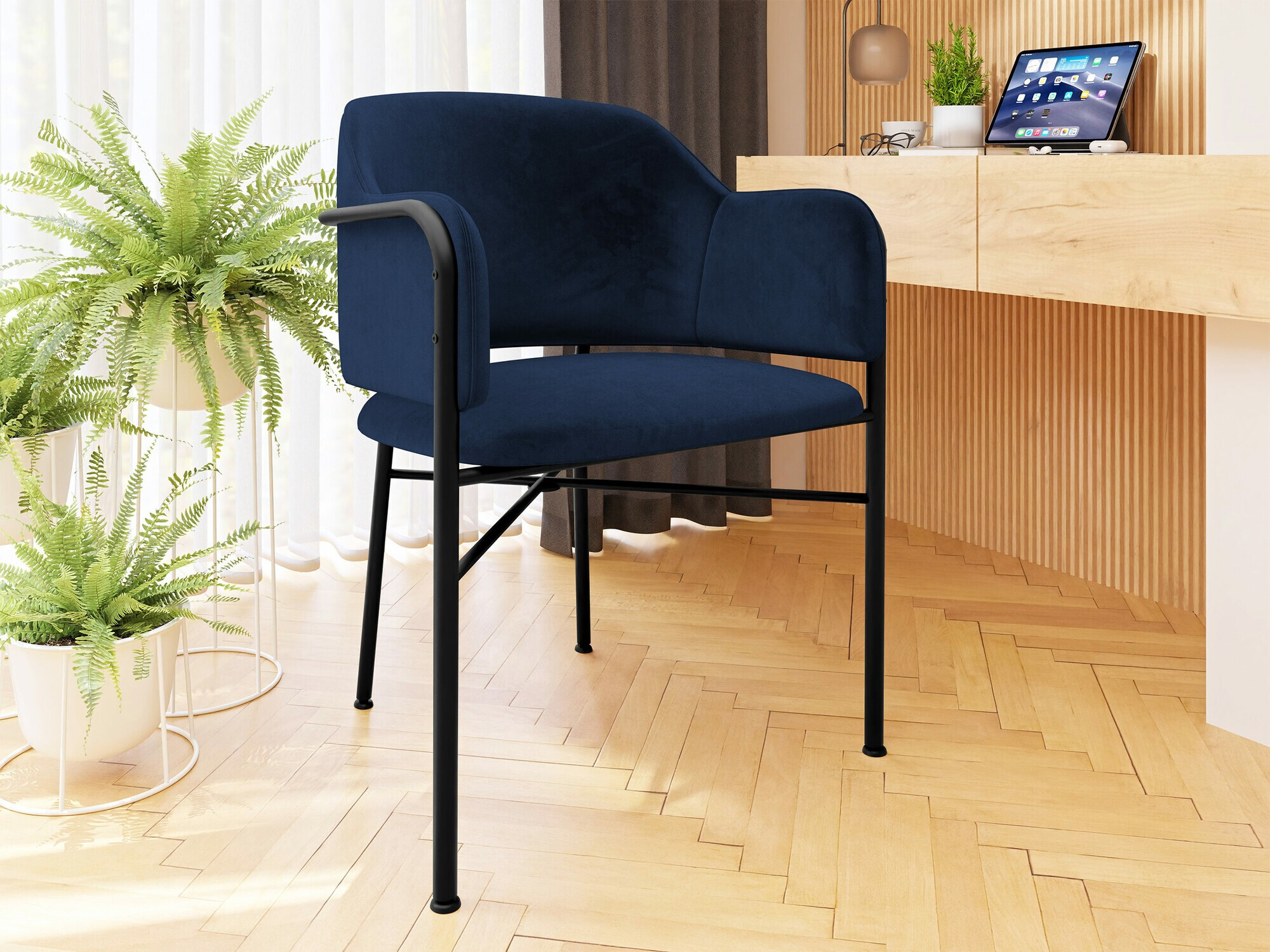 Krēsls Jackson 113 (Melns + Magic Velvet 2216)