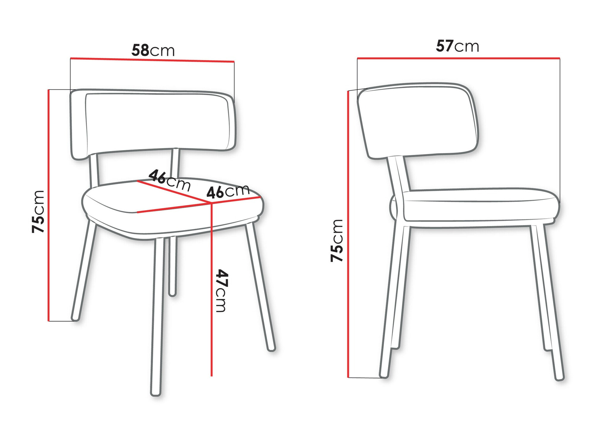 Krēsls Jackson 114 (Melns + Magic Velvet 2225)
