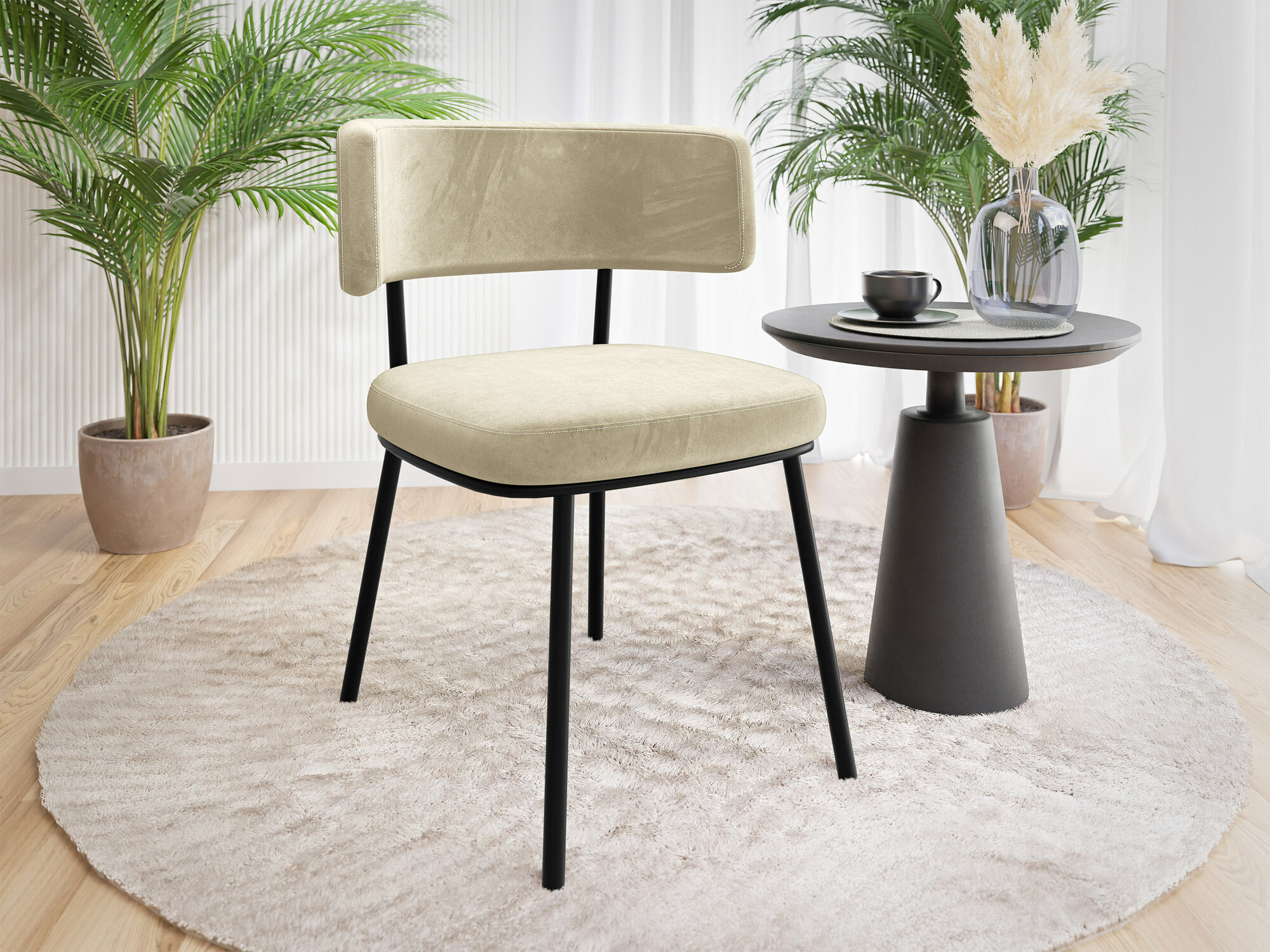 Krēsls Jackson 114 (Melns + Magic Velvet 2250)