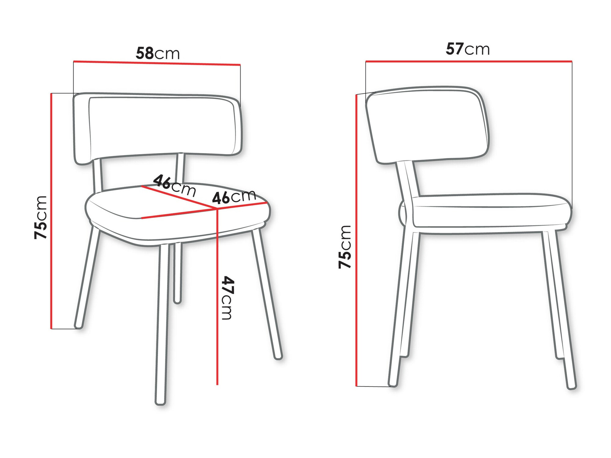 Krēsls Jackson 114 (Melns + Magic Velvet 2250)
