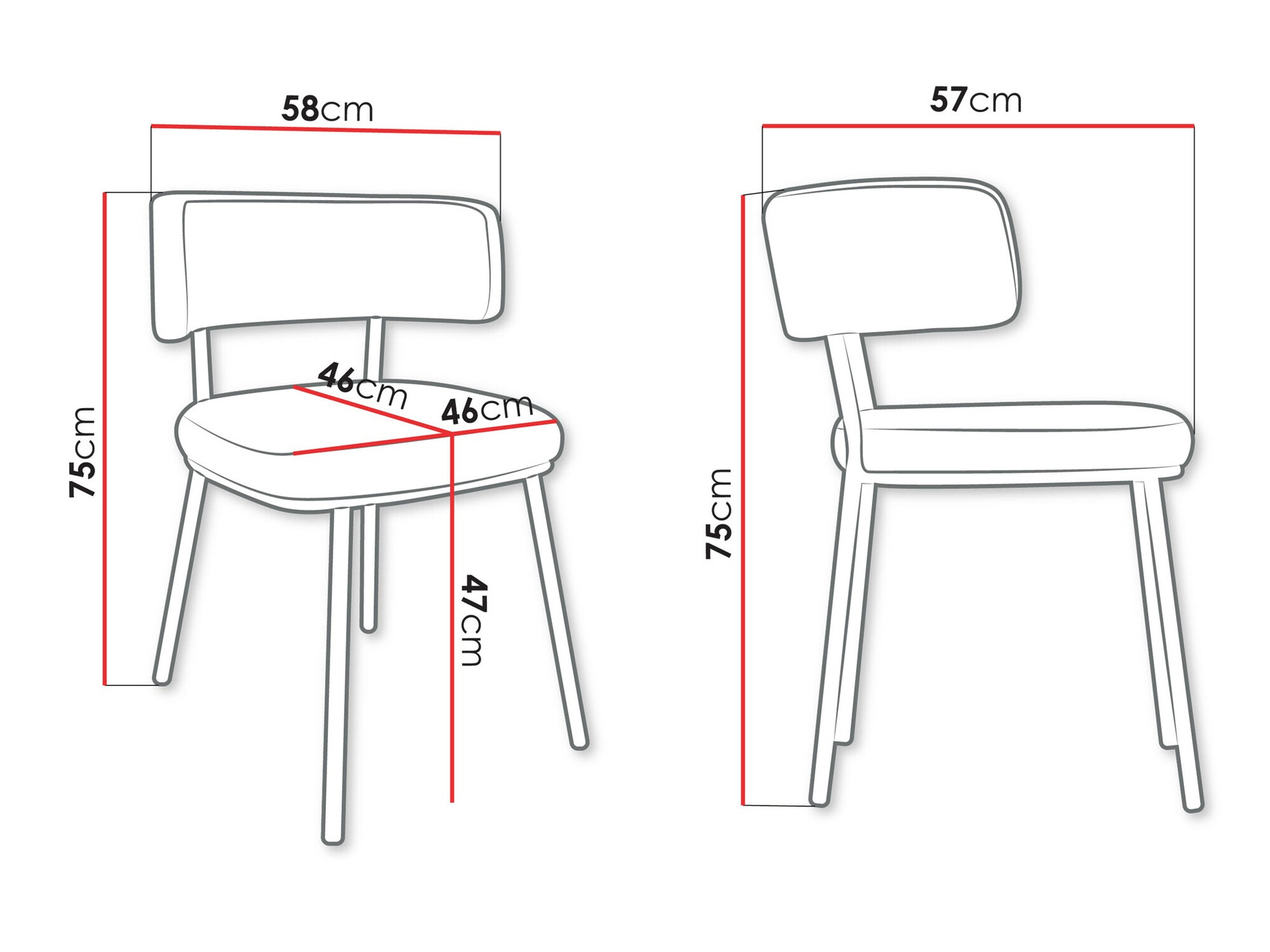 Krēsls Jackson 114 (Melns + Magic Velvet 2258)