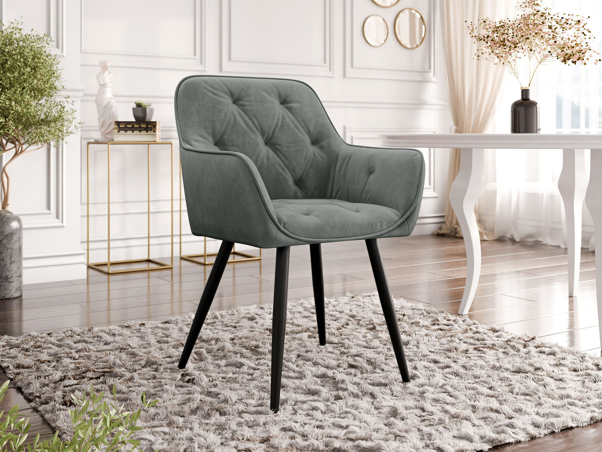 Krēsls Jackson 115 (Melns + Magic Velvet 2217)