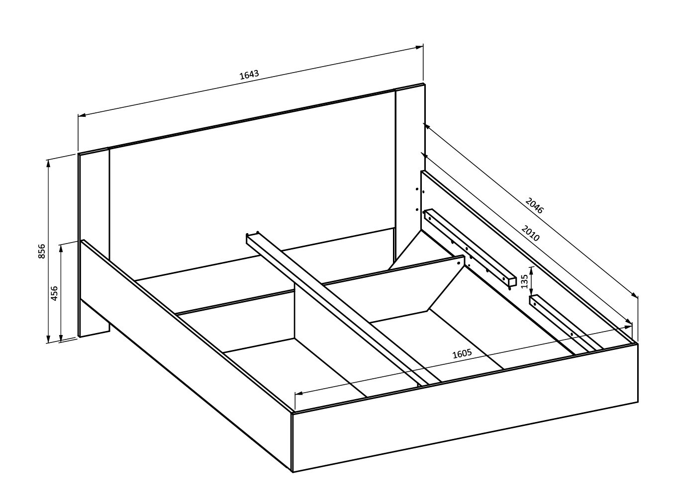 Кровать Mirsevi 106 (160 x 200 cm)