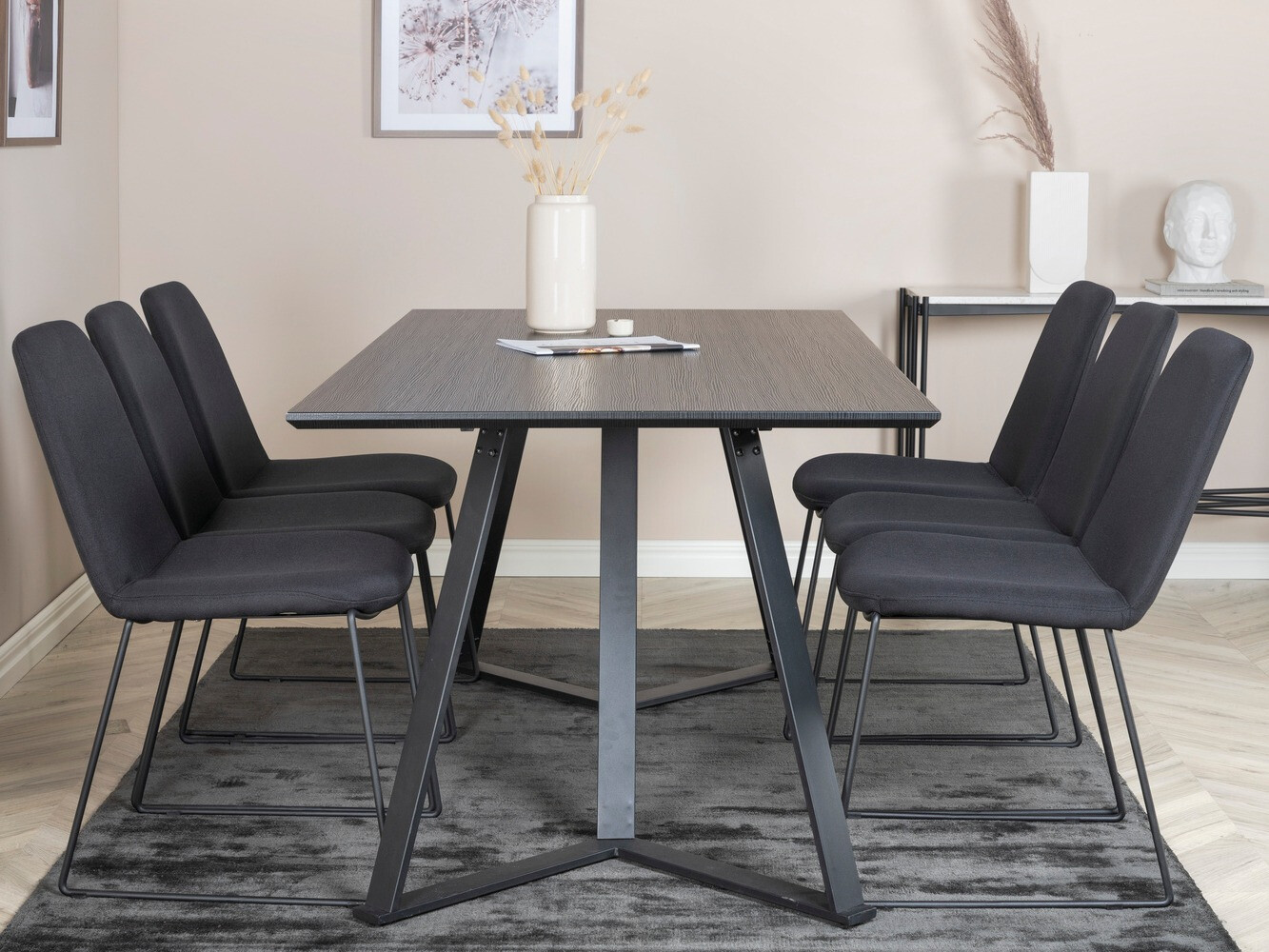 Обеденный гарнитур Dallas 1972 (Чёрный)