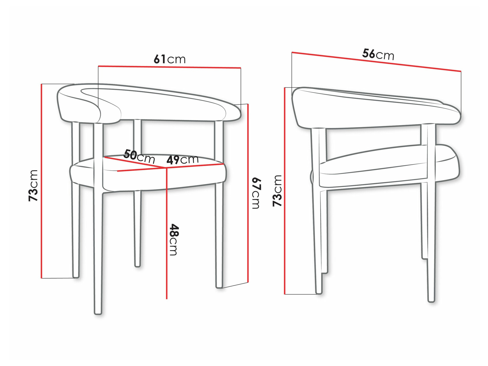 Стул Jackson 110 (Чёрный + Magic Velvet 2250)