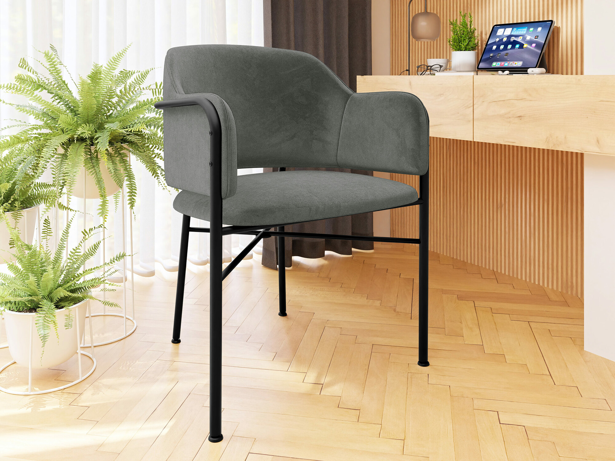 Стул Jackson 113 (Чёрный + Magic Velvet 2217)