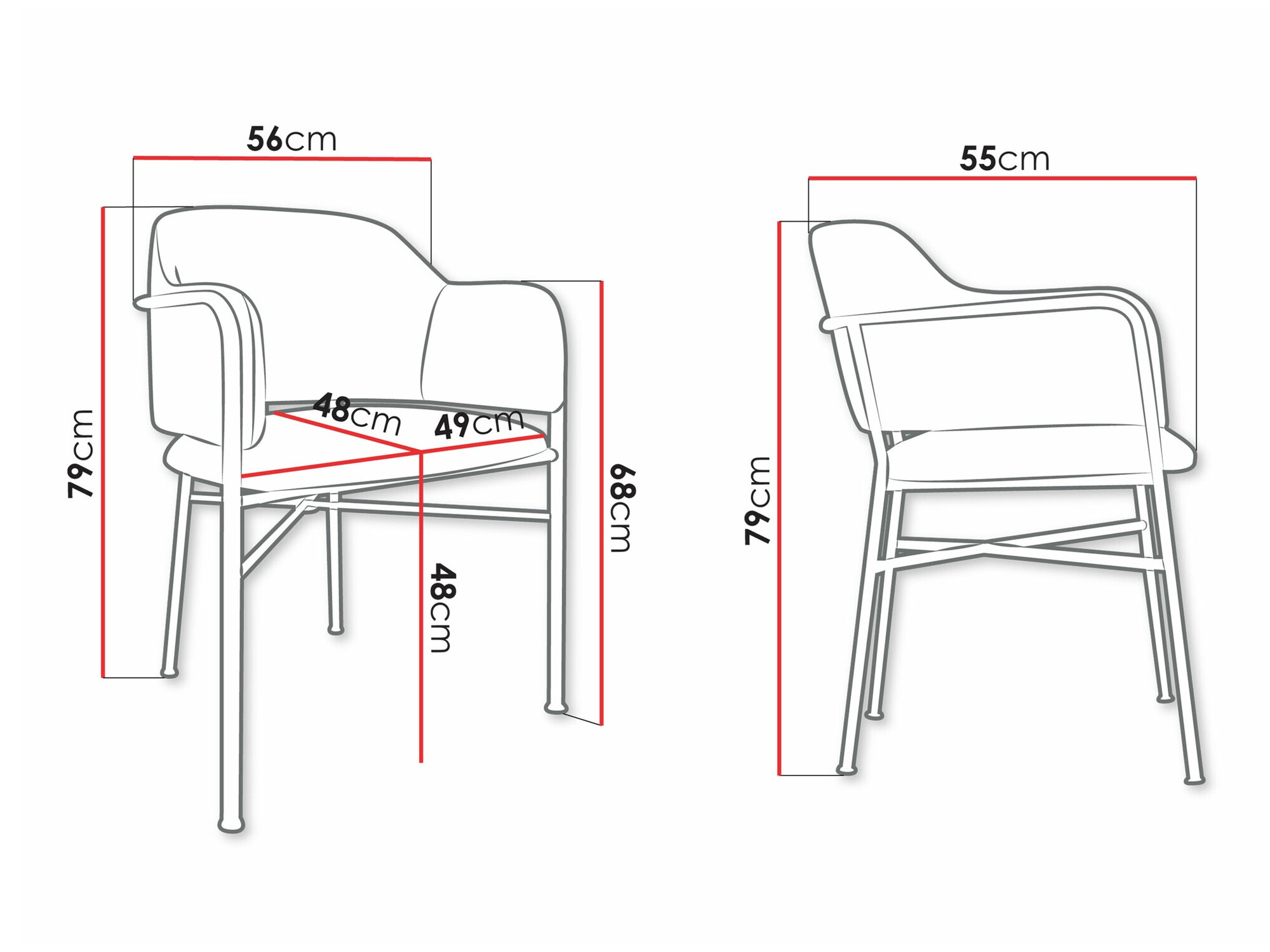 Стул Jackson 113 (Чёрный + Magic Velvet 2219)