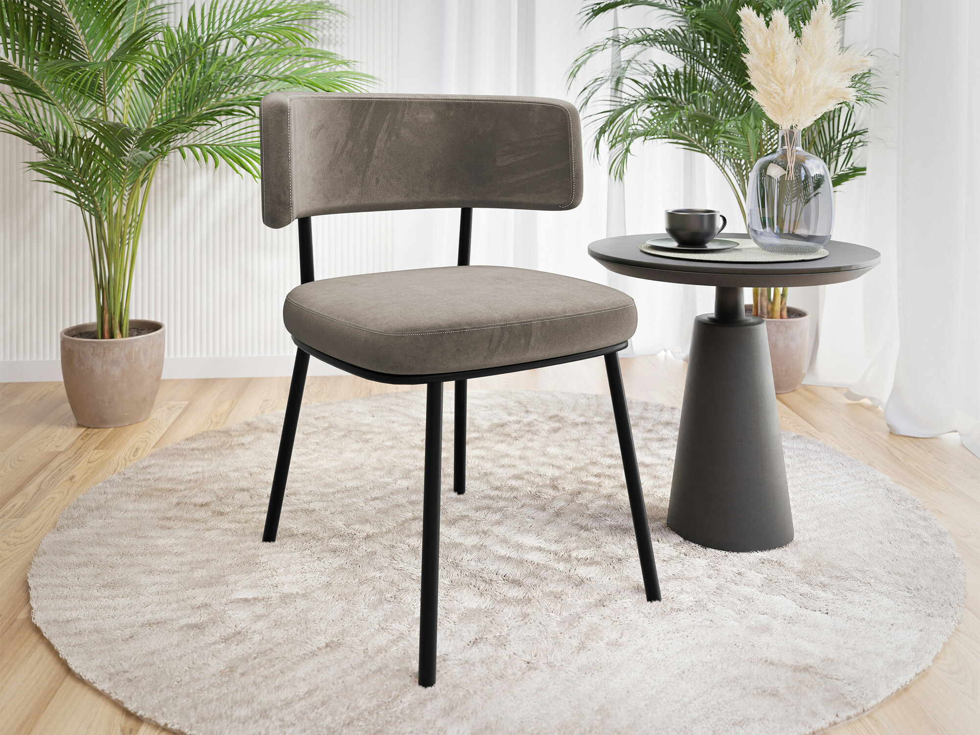 Стул Jackson 114 (Чёрный + Magic Velvet 2209)