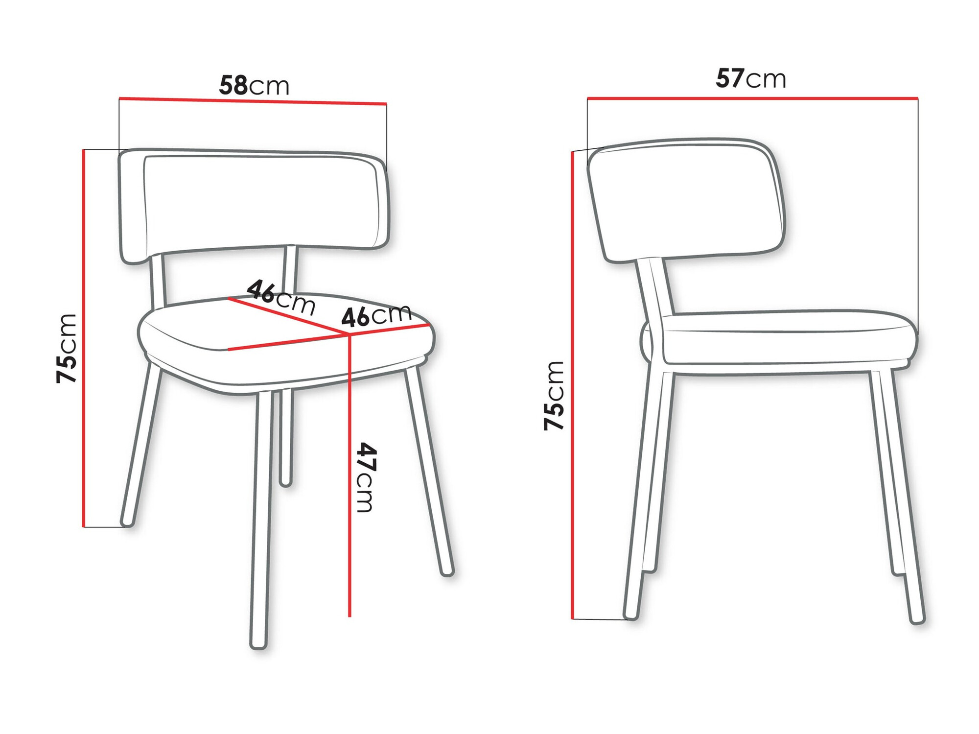 Стул Jackson 114 (Чёрный + Magic Velvet 2209)