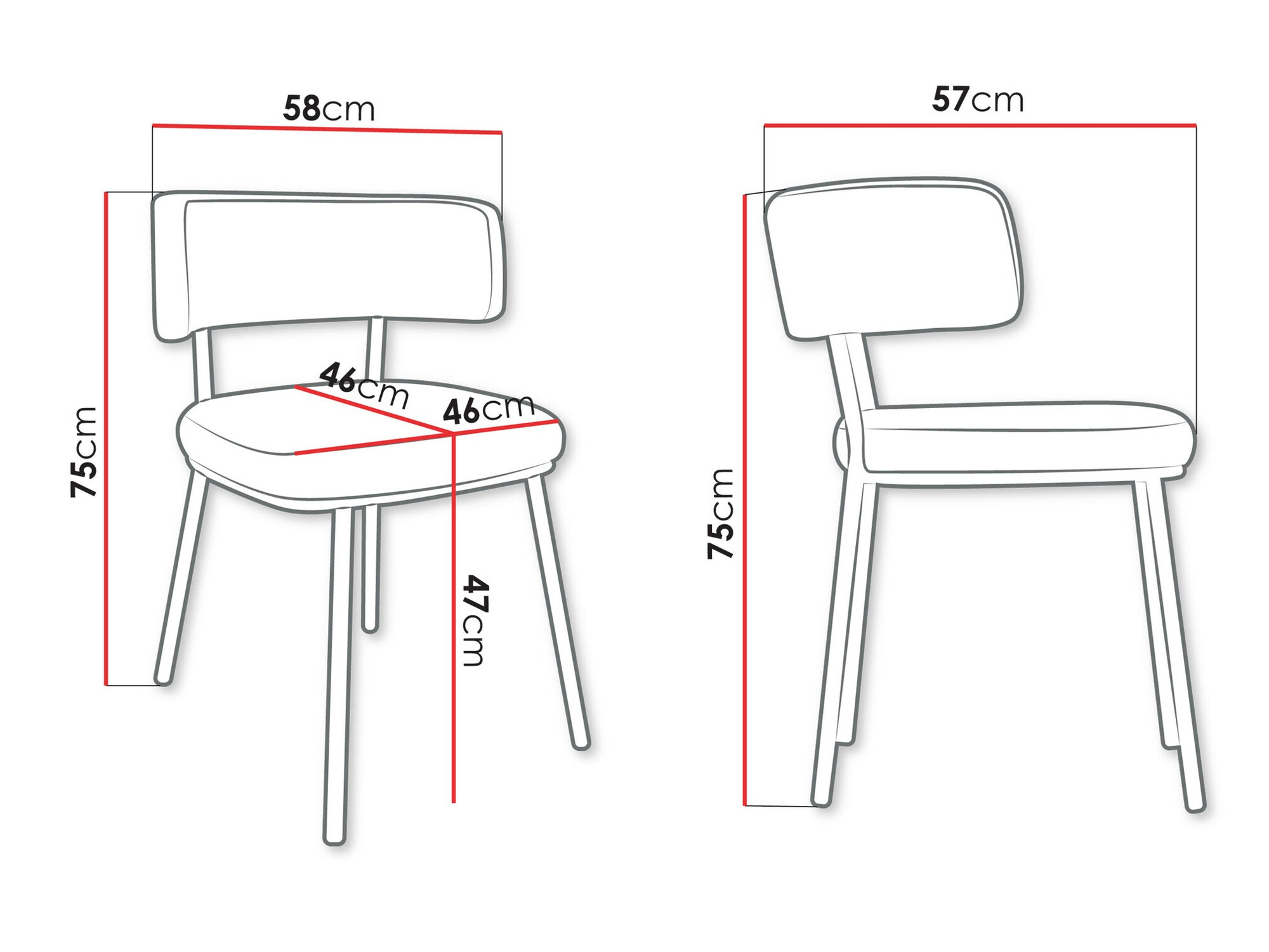 Стул Jackson 114 (Чёрный + Magic Velvet 2216)