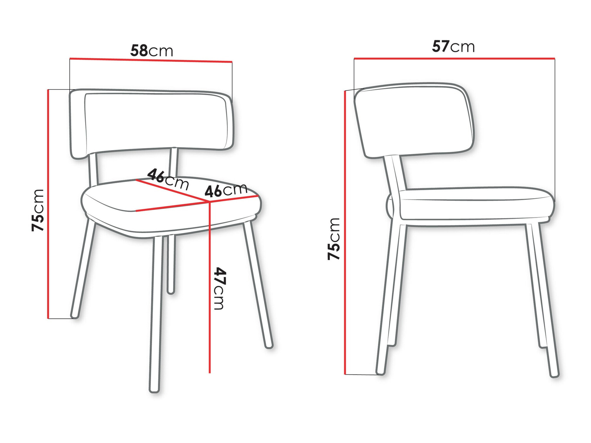Стул Jackson 114 (Чёрный + Magic Velvet 2217)