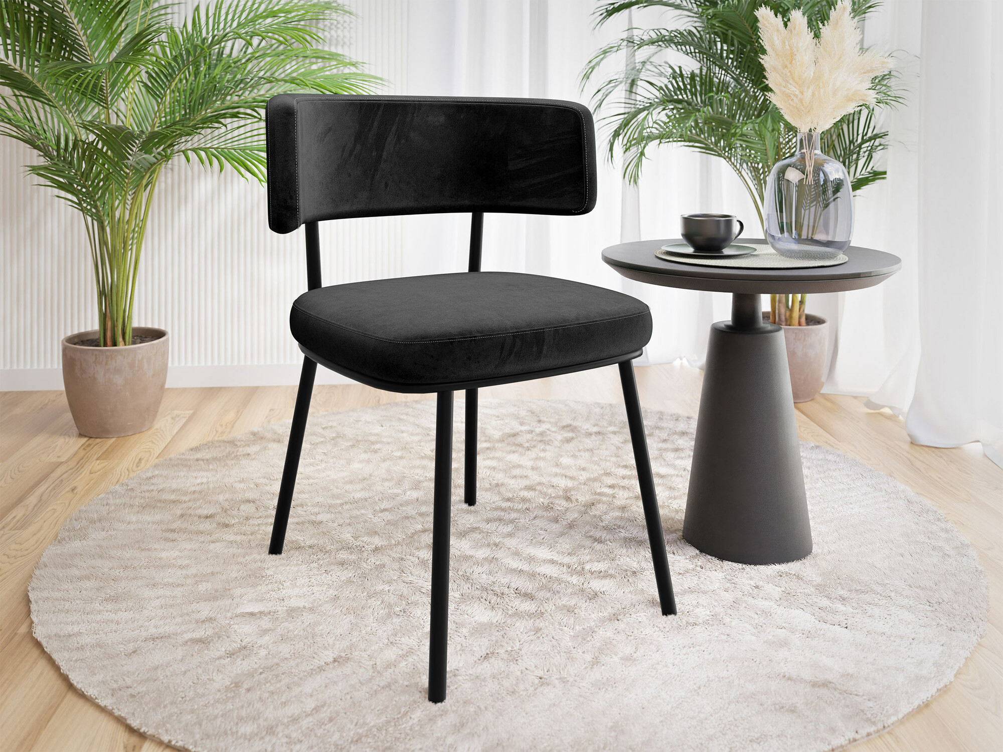 Стул Jackson 114 (Чёрный + Magic Velvet 2219)