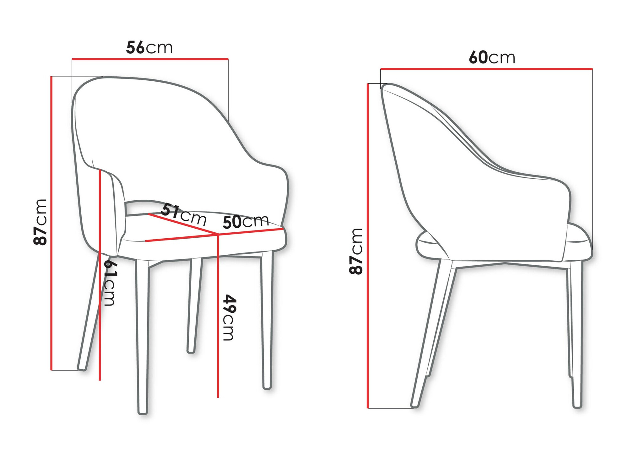 Стул Jackson 116 (Чёрный + Magic Velvet 2209)