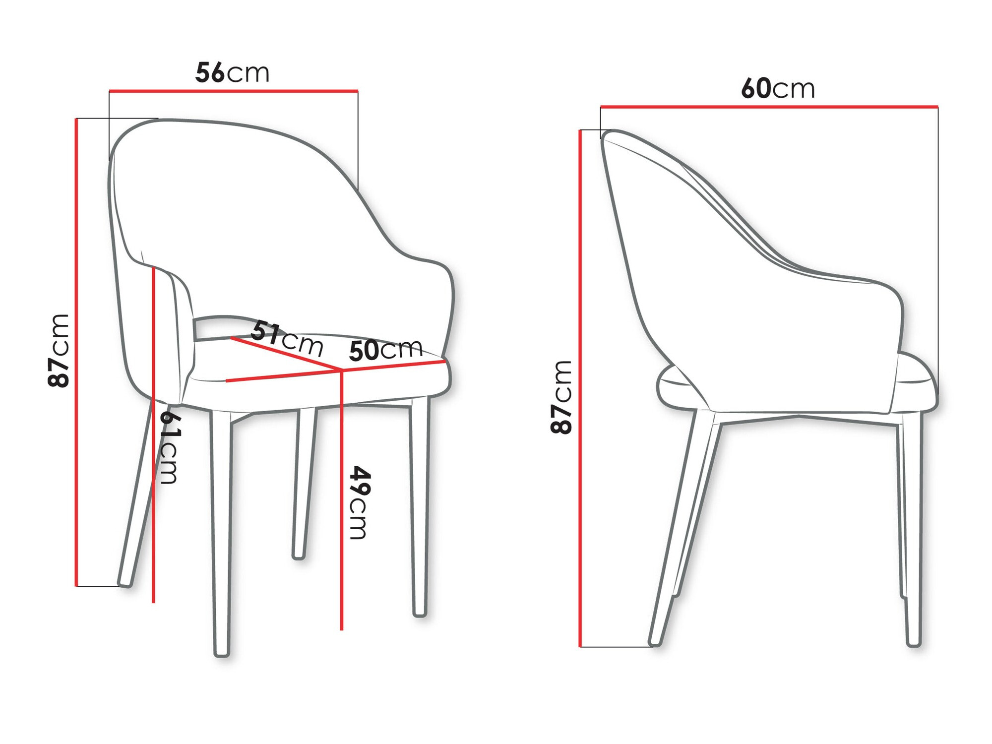 Стул Jackson 116 (Чёрный + Magic Velvet 2219)