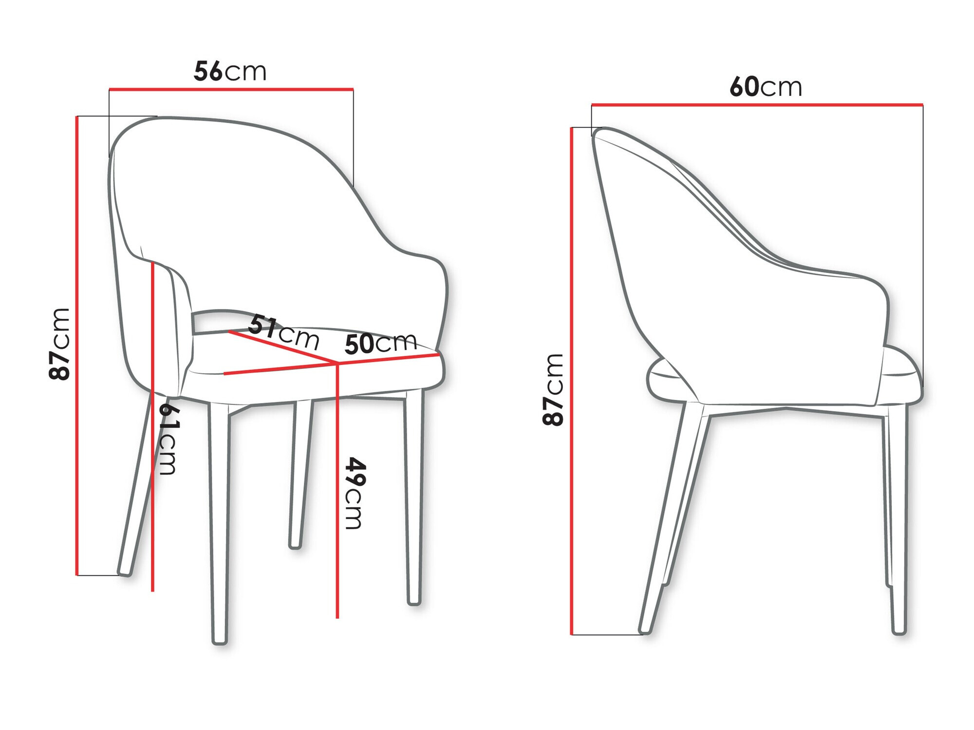 Стул Jackson 116 (Чёрный + Magic Velvet 2225)