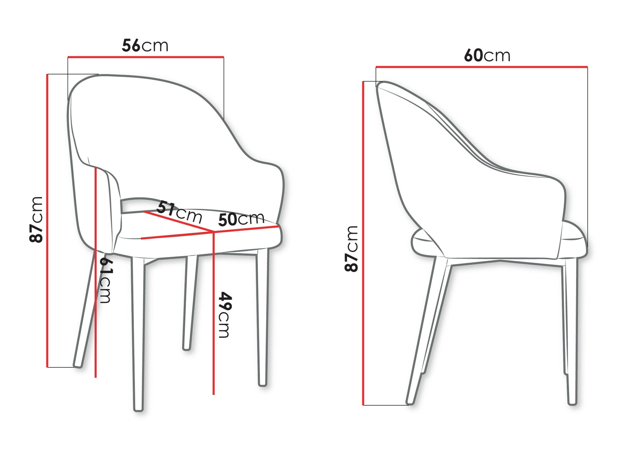 Стул Jackson 116 (Чёрный + Magic Velvet 2250)