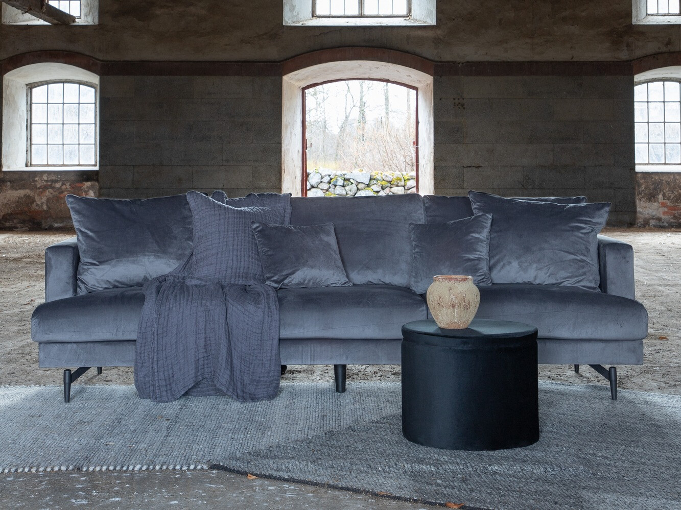 Диван Dallas 1699 (Тёмно-серый)