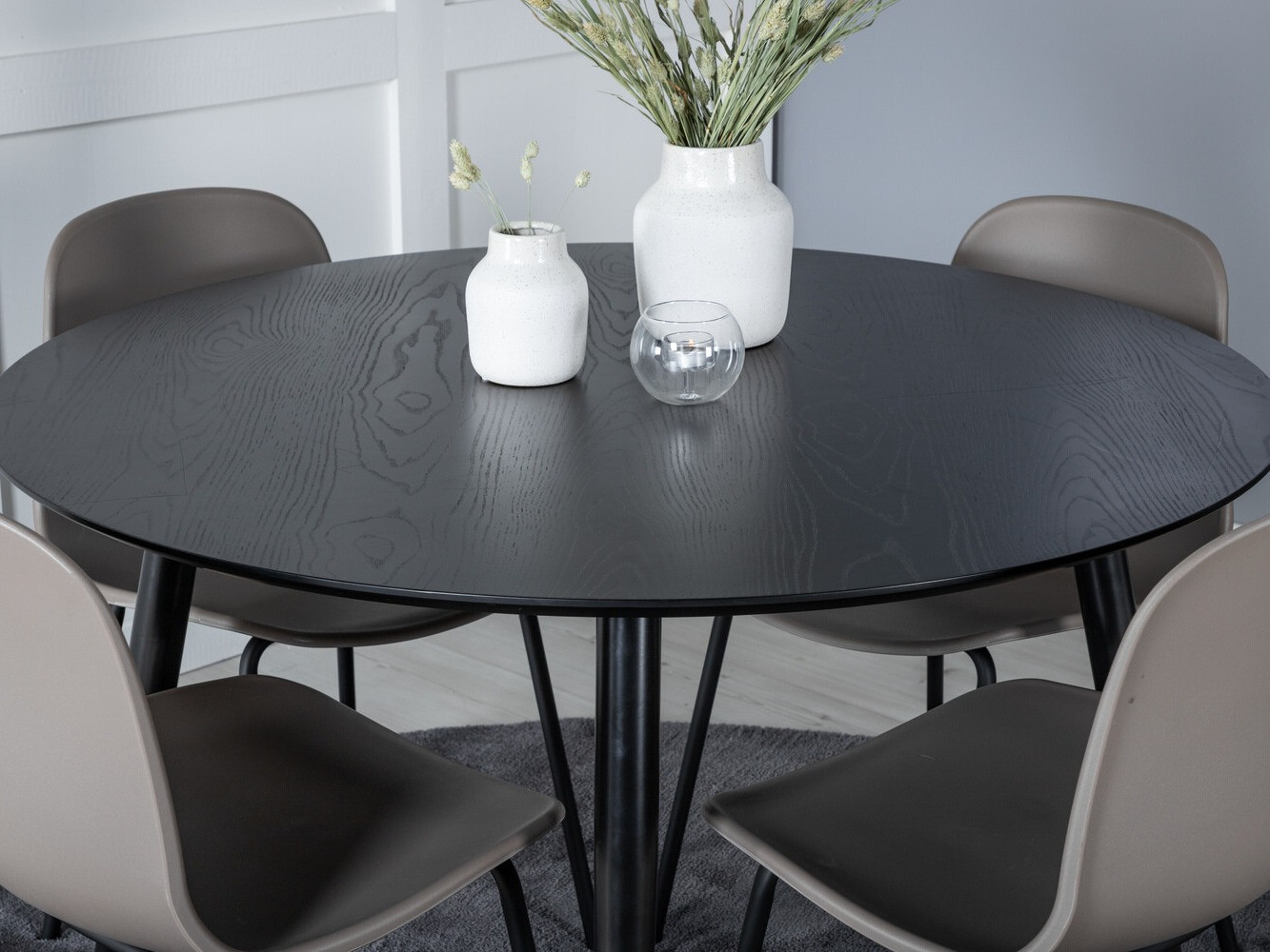 Ēdamistabas komplekts Dallas 1622 (Haki + Melns)