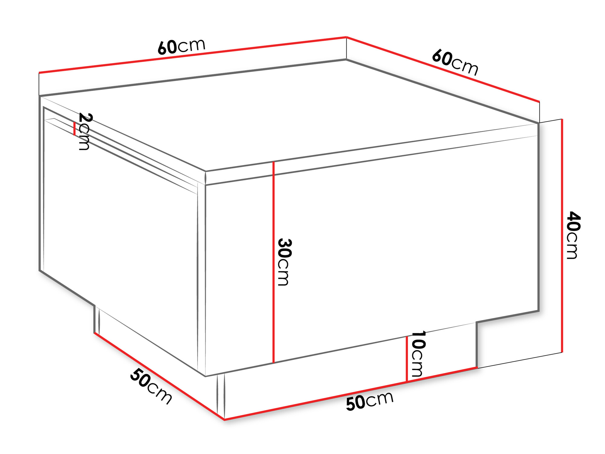 Журнальный столик Goodyear 133 (Черный мрамор)