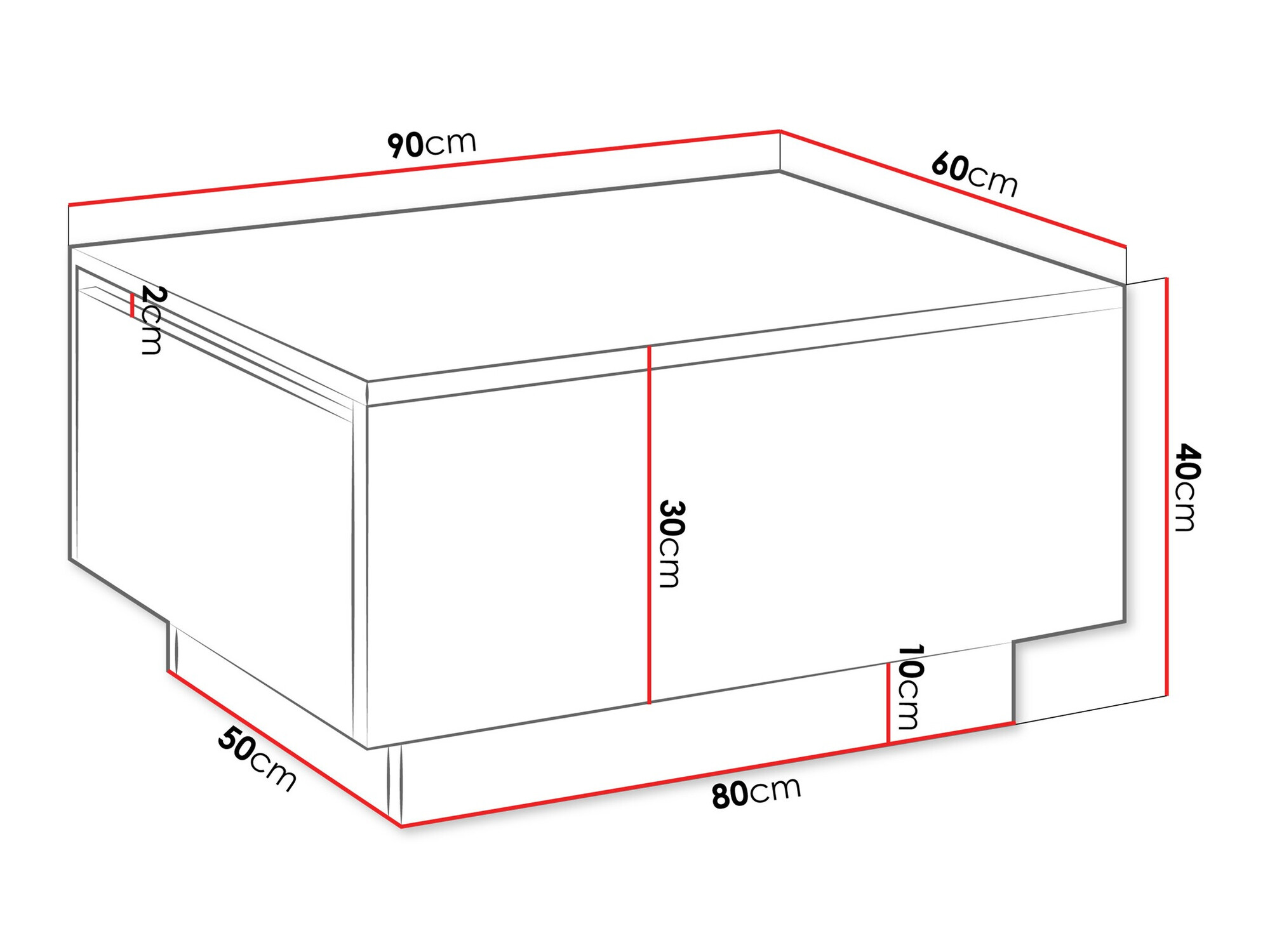 Журнальный столик Goodyear 134 (Чёрный)