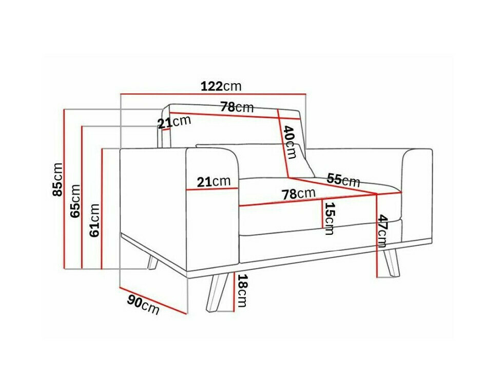 Krēsls Floromo 109 (Melva 02)