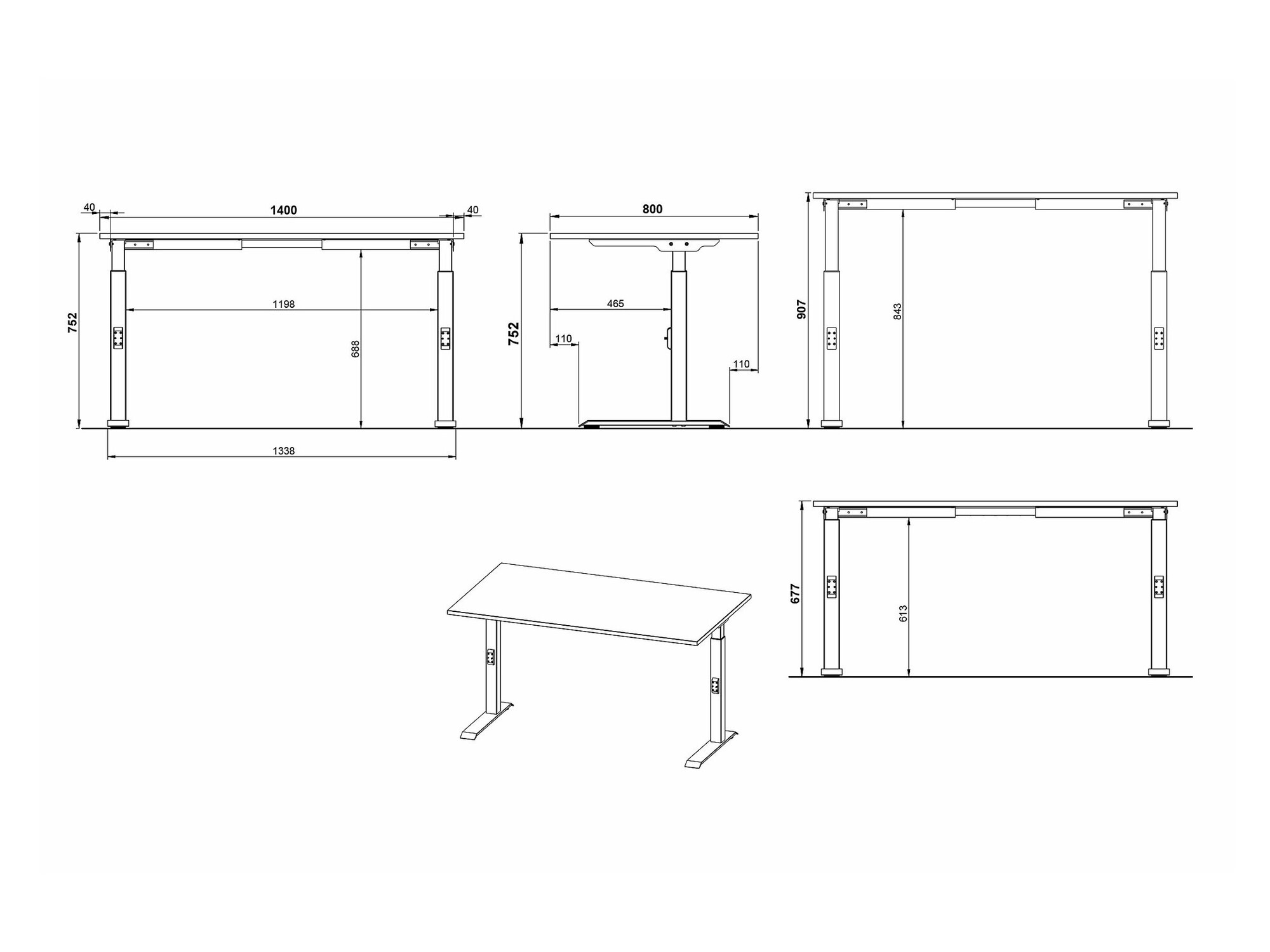 Rakstāmgalds Sacramento 419 (Navarra ozols + Sudraba)