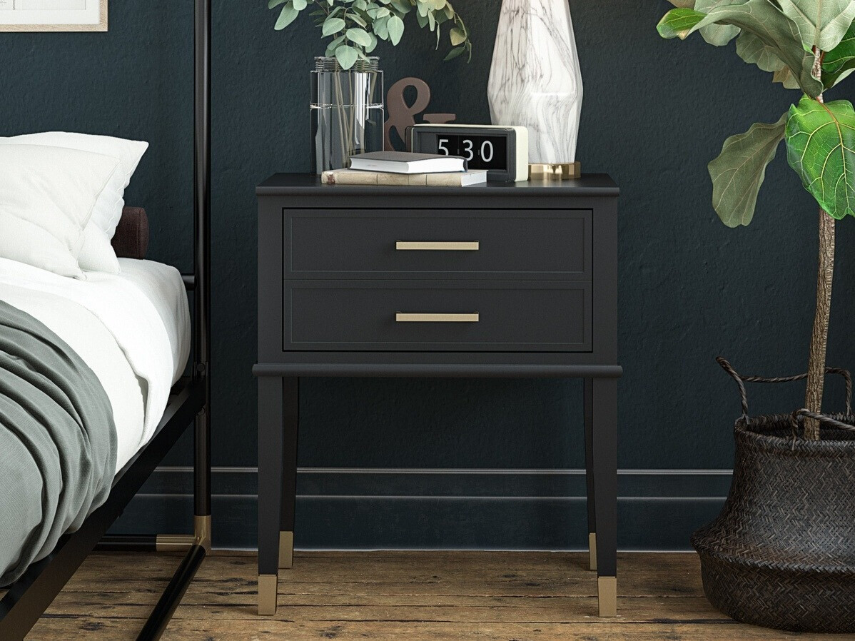 Прикроватная тумбочка CosmoLiving by Cosmopolitan Belromu 104 (Чёрный)