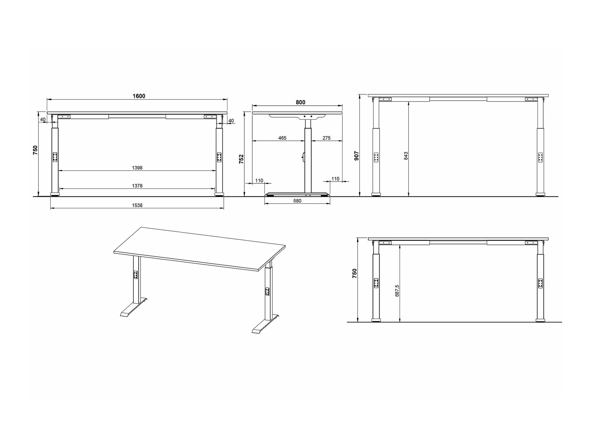 Rakstāmgalds Sacramento 421 (Grandson ozols + Sudraba)