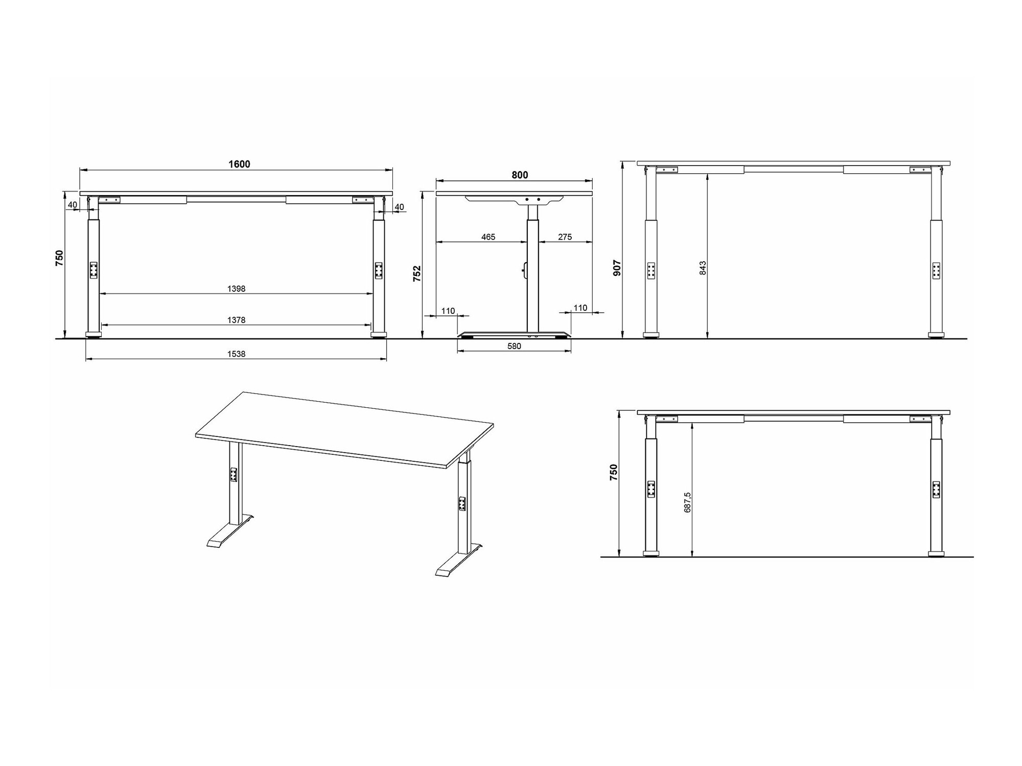 Rakstāmgalds Sacramento 421 (Navarra ozols + Sudraba)
