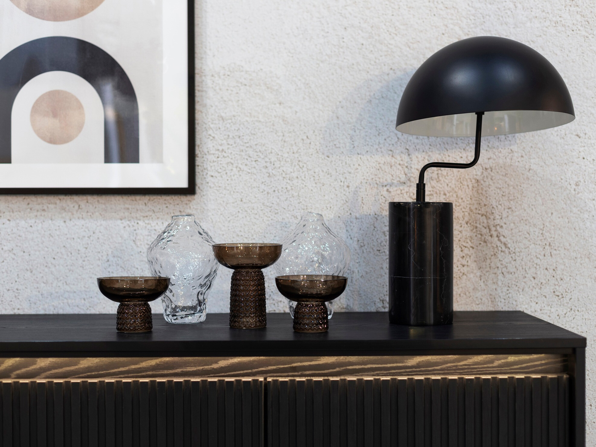 Skapis Fernolu 102 (Melns)