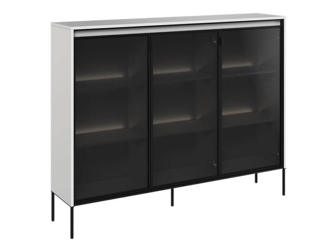 Skapis Fernolu 108 (Balts + Melns)