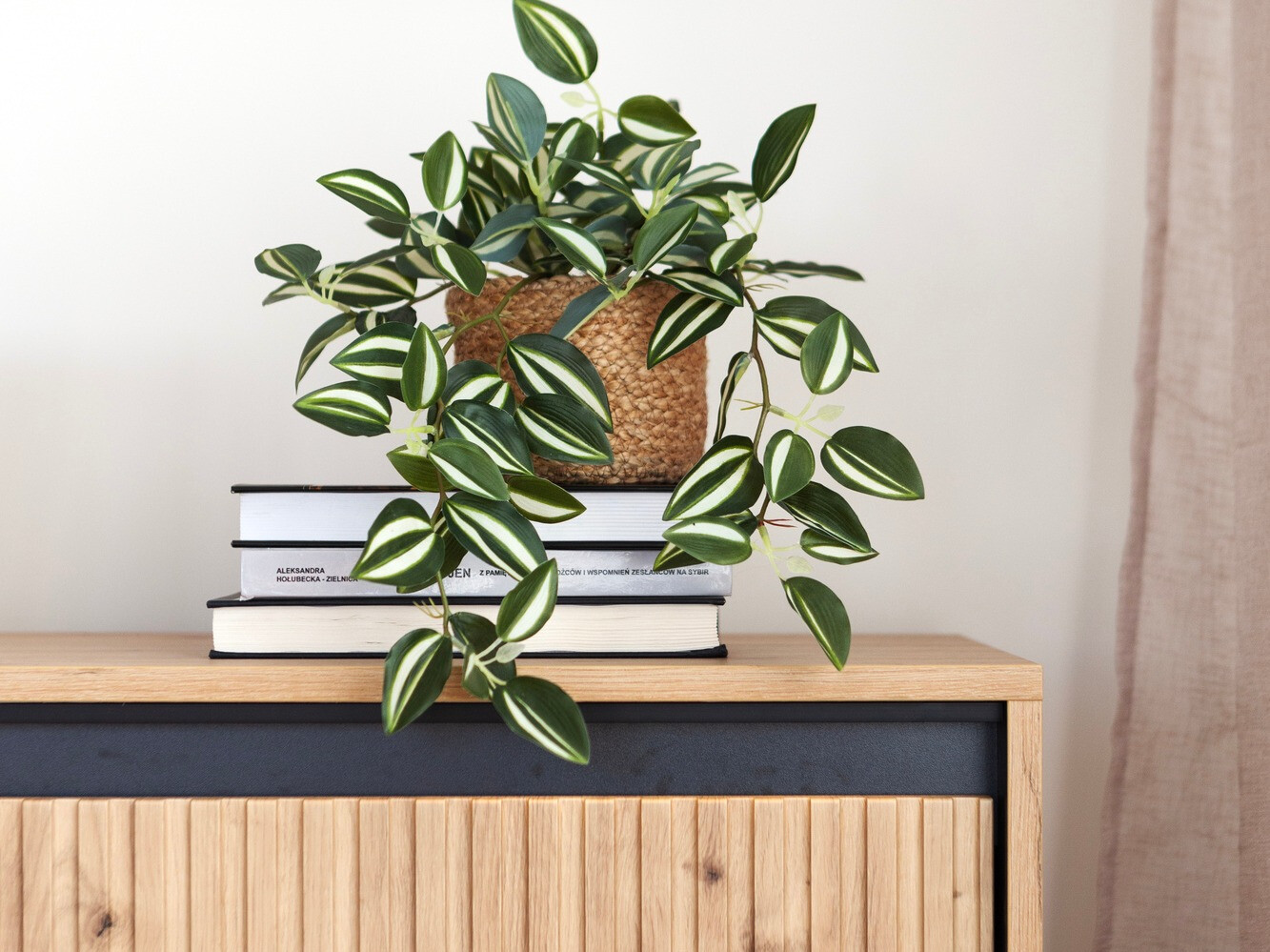 TV galds Fernolu 105 (Artisan ozols + Melns)