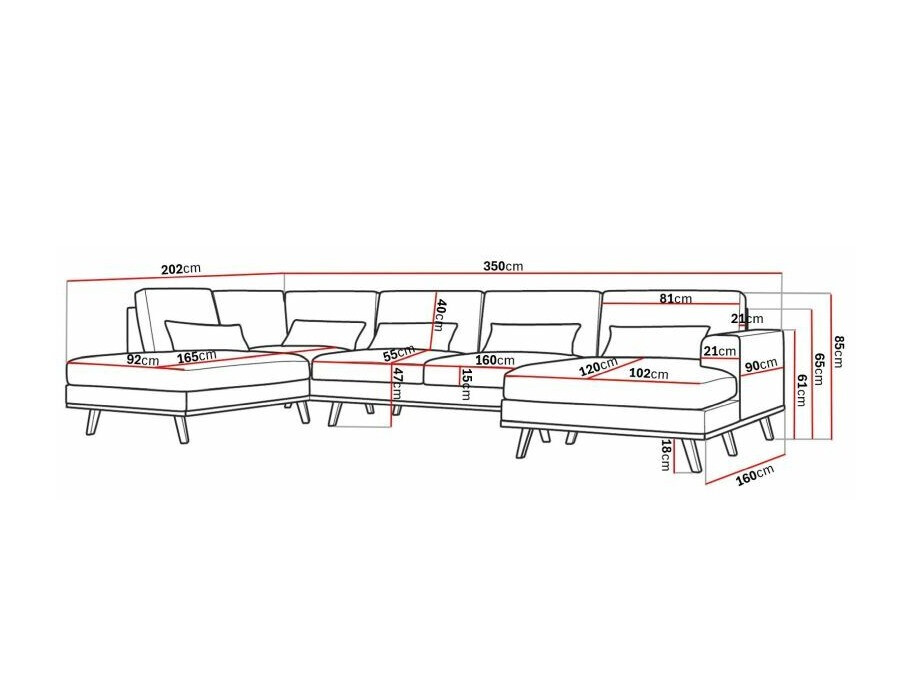 Угловой диван Floromo 101 (Monolith 77)