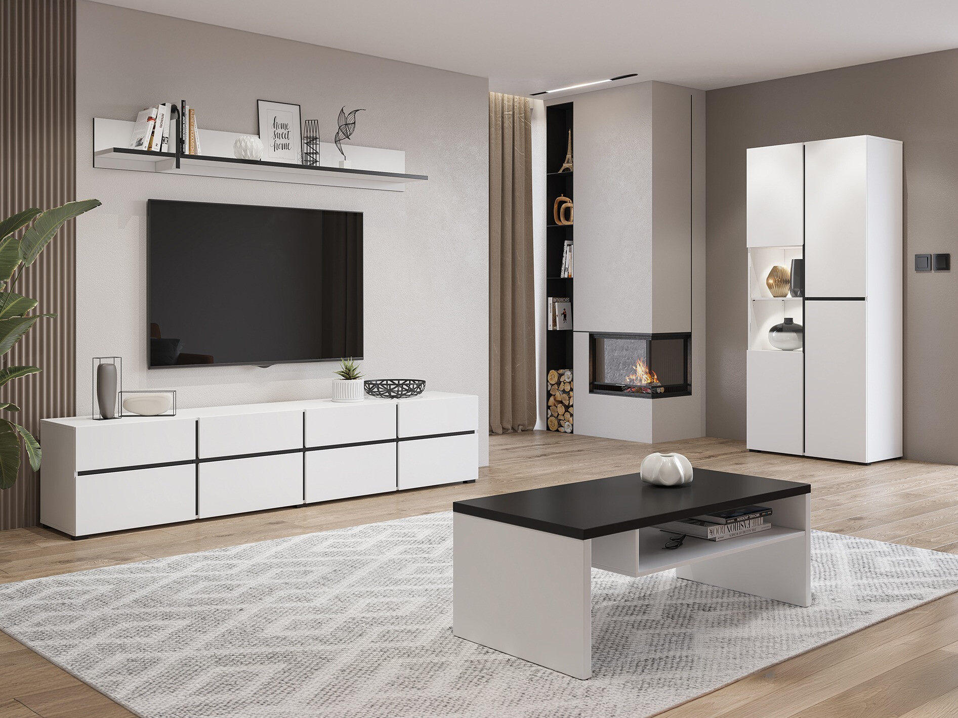 Набор для гостиной Alfere 117 (Белый)