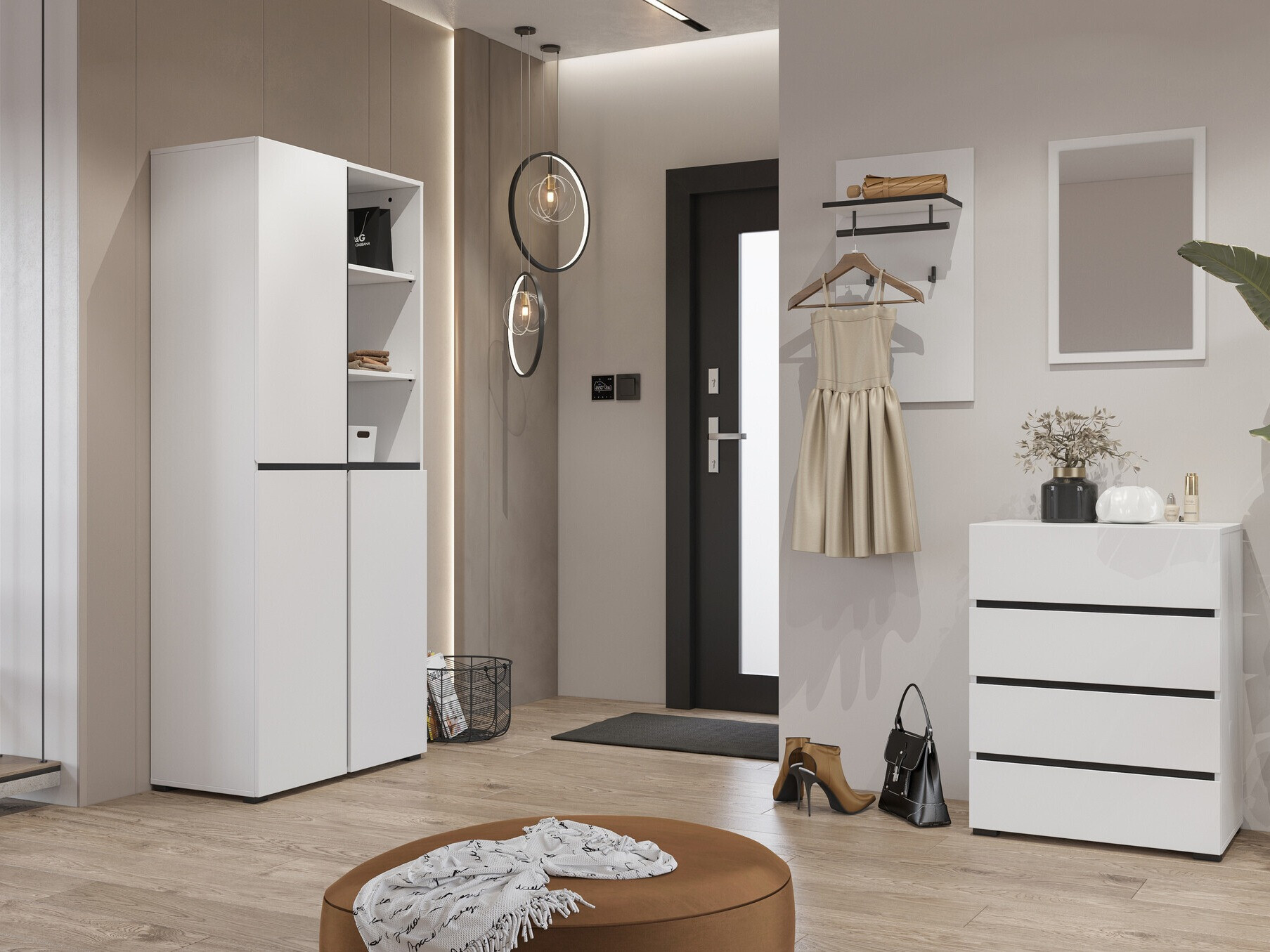 Зеркало Alfere 115 (Белый)