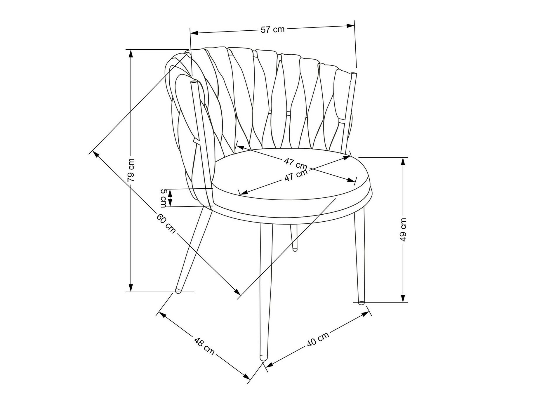 Стул Houston 1508 (Горчичный + Чёрный)
