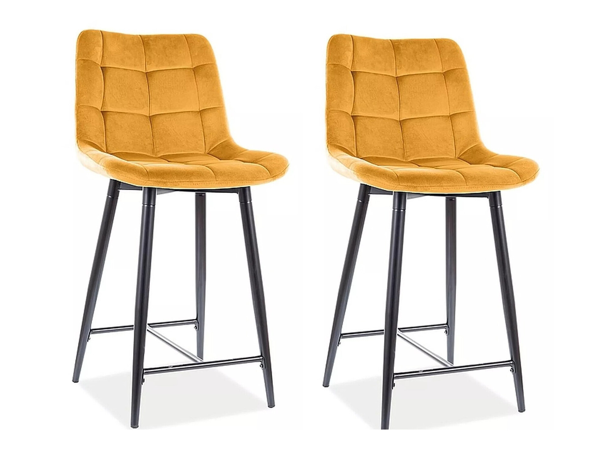 Zemais bāra krēsls Detroit 393 (Dzeltens)