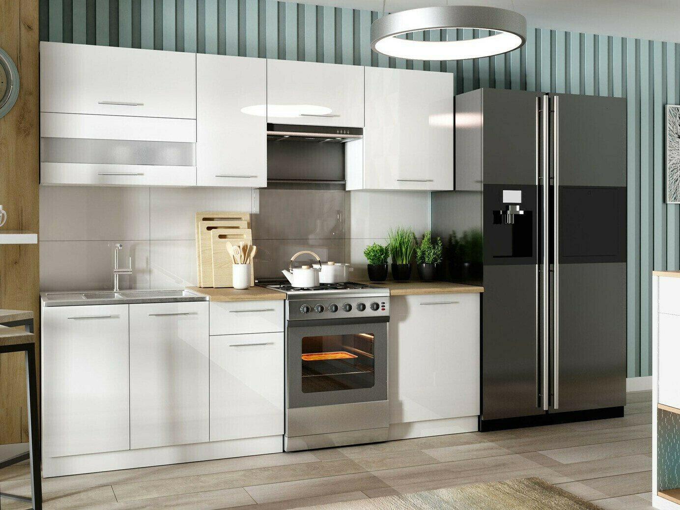 Moduļu piekarams skapis Tiffa White 127