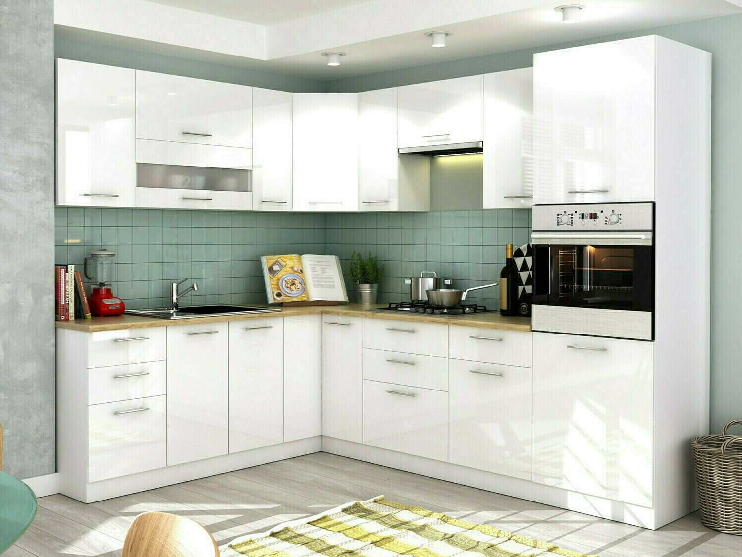 Moduļu piekarams skapis Tiffa White 130