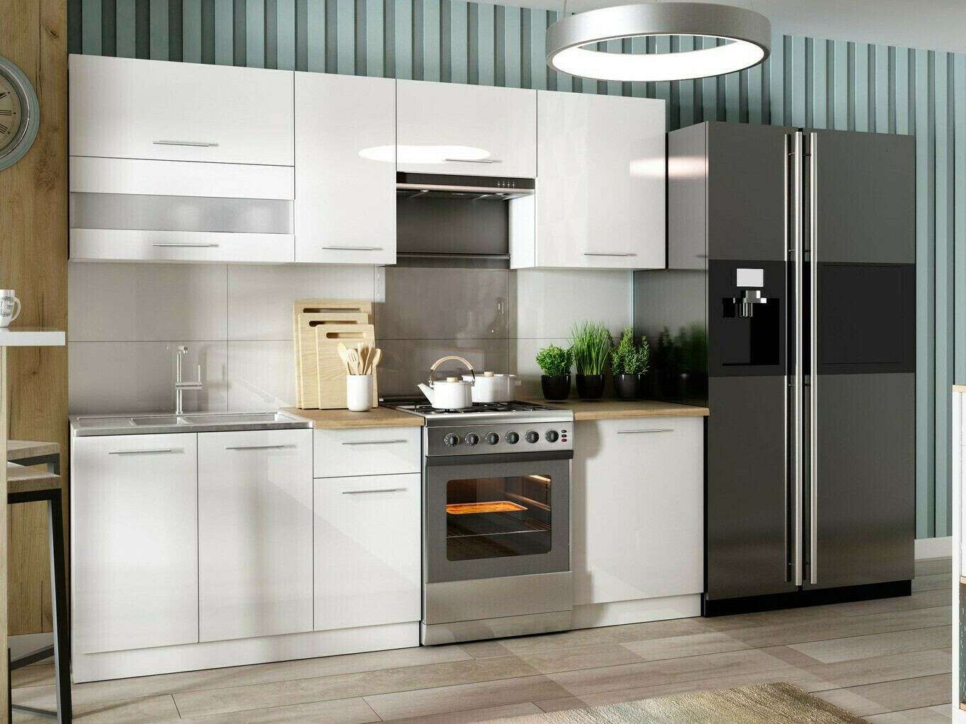 Moduļu piekarams skapis Tiffa White 131