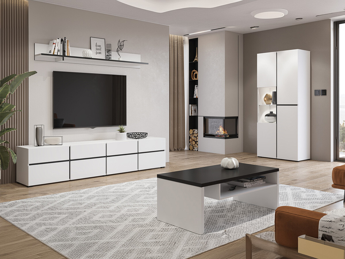 Žurnālu galdiņš Alfere 112 (Balts)